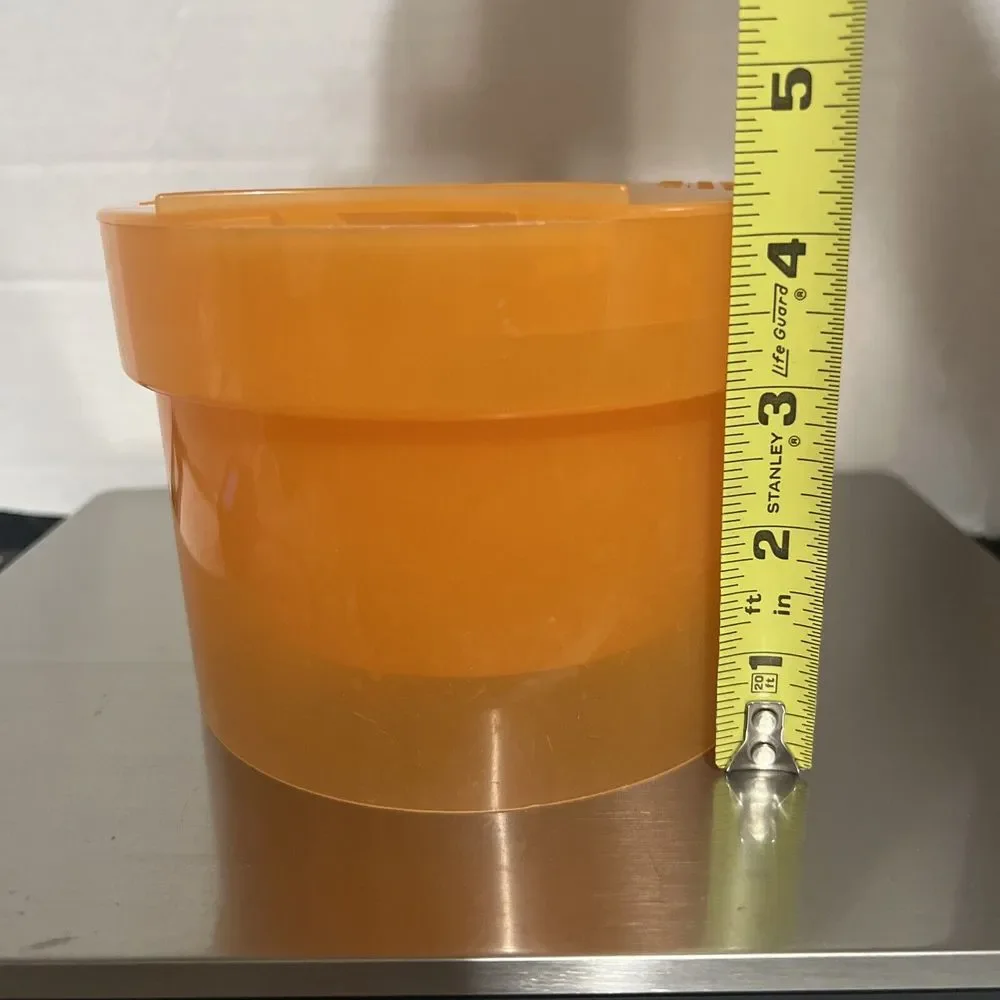 Mr. Coffee 2 Qt. Iced Tea Pot Maker Replacement Part Orange Brew Basket With Lid